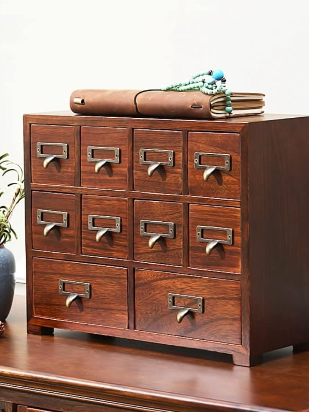 Primo Supply Solid Wood 10-Drawer Apothecary / Library Card Catalog Cabinet